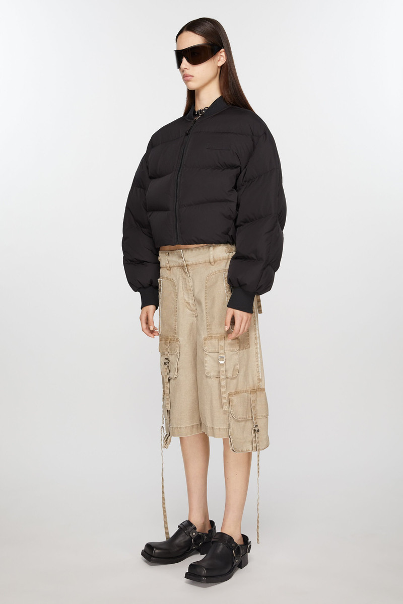 Acne Studios Leather buckle mule - Black outlook