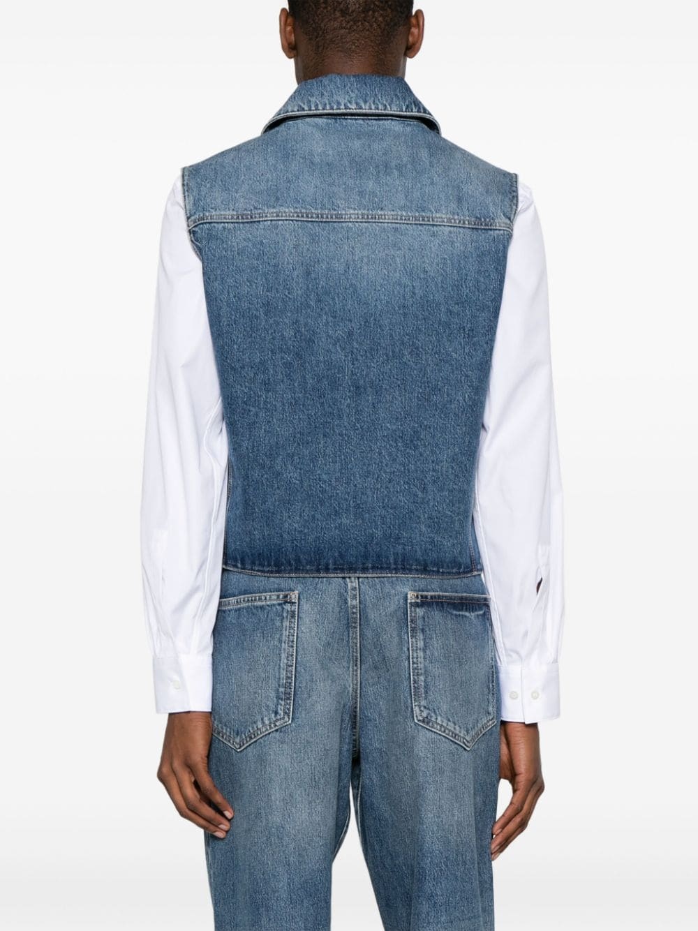 Givenchy Men Denim Cotton Vest - 2