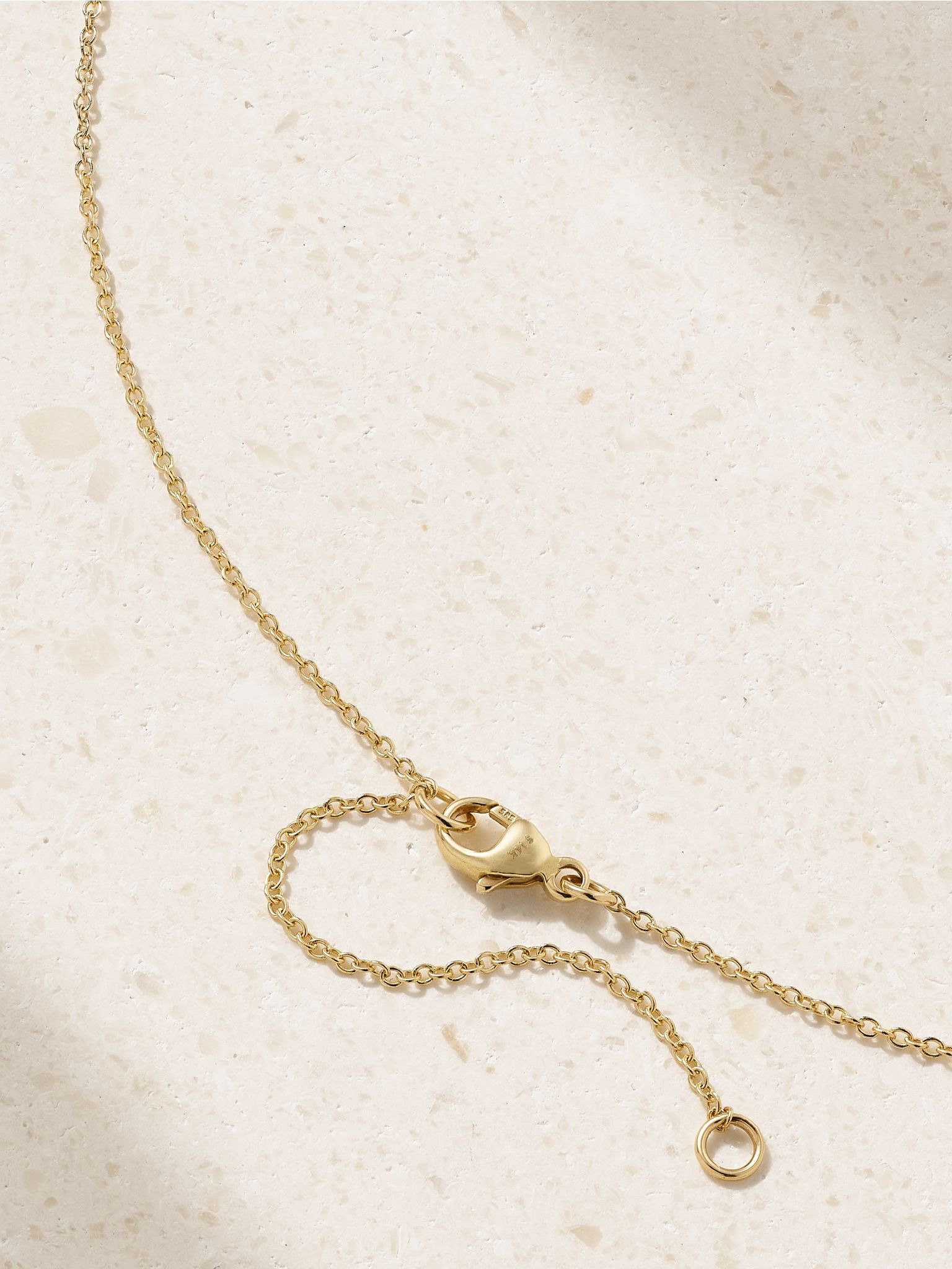 Essential 14-karat gold diamond necklace Gold - 3