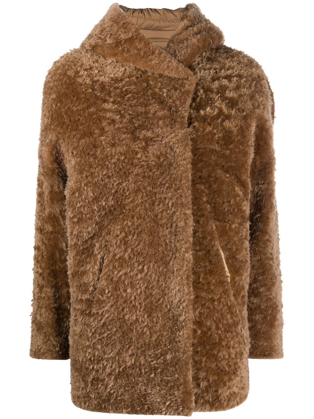 reversible fur coat - 1