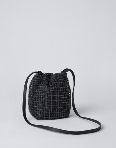 Brunello Cucinelli Precious net bucket bag outlook