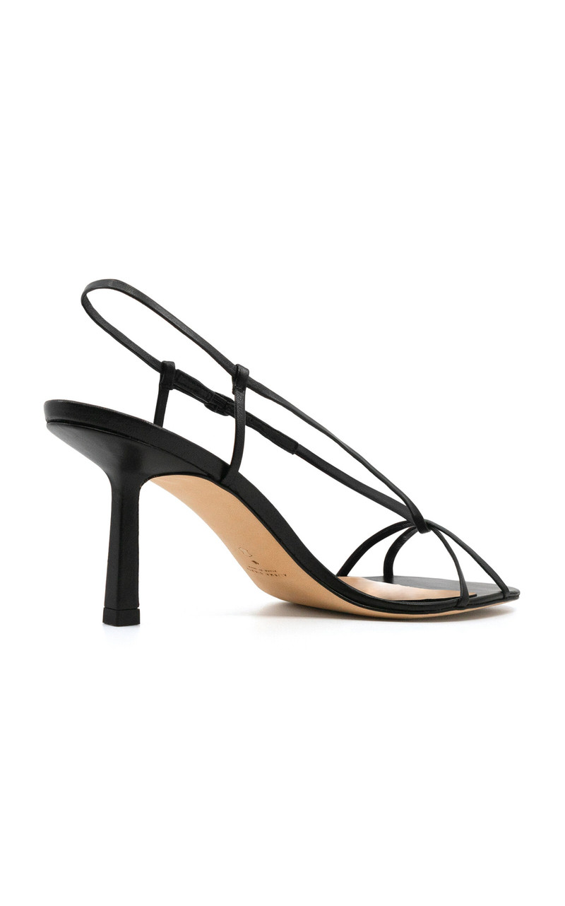 Studio Amelia Entwined Leather Sandals black outlook