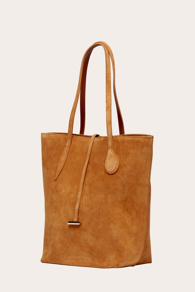 TALL SPROUT TOTE RHUM SUEDE - 4