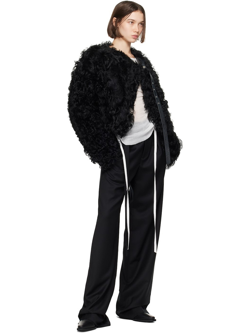 Ann Demeulemeester Black Linna High-Comfort Trousers outlook