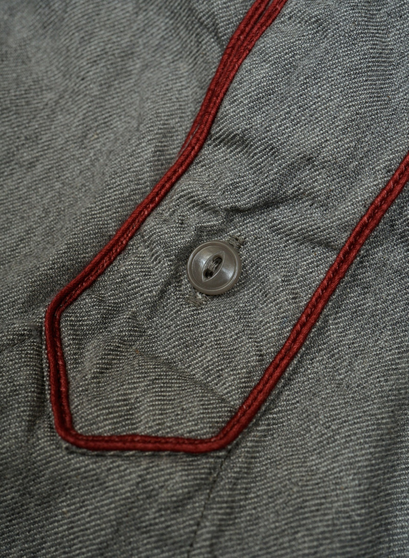 Baseball Shirt Short Sleeve Type 2 in Light Grey 5