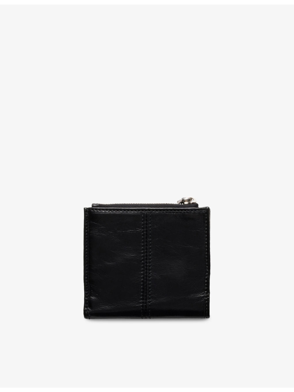 Brand-Plaque Small Leather Wallet - 3