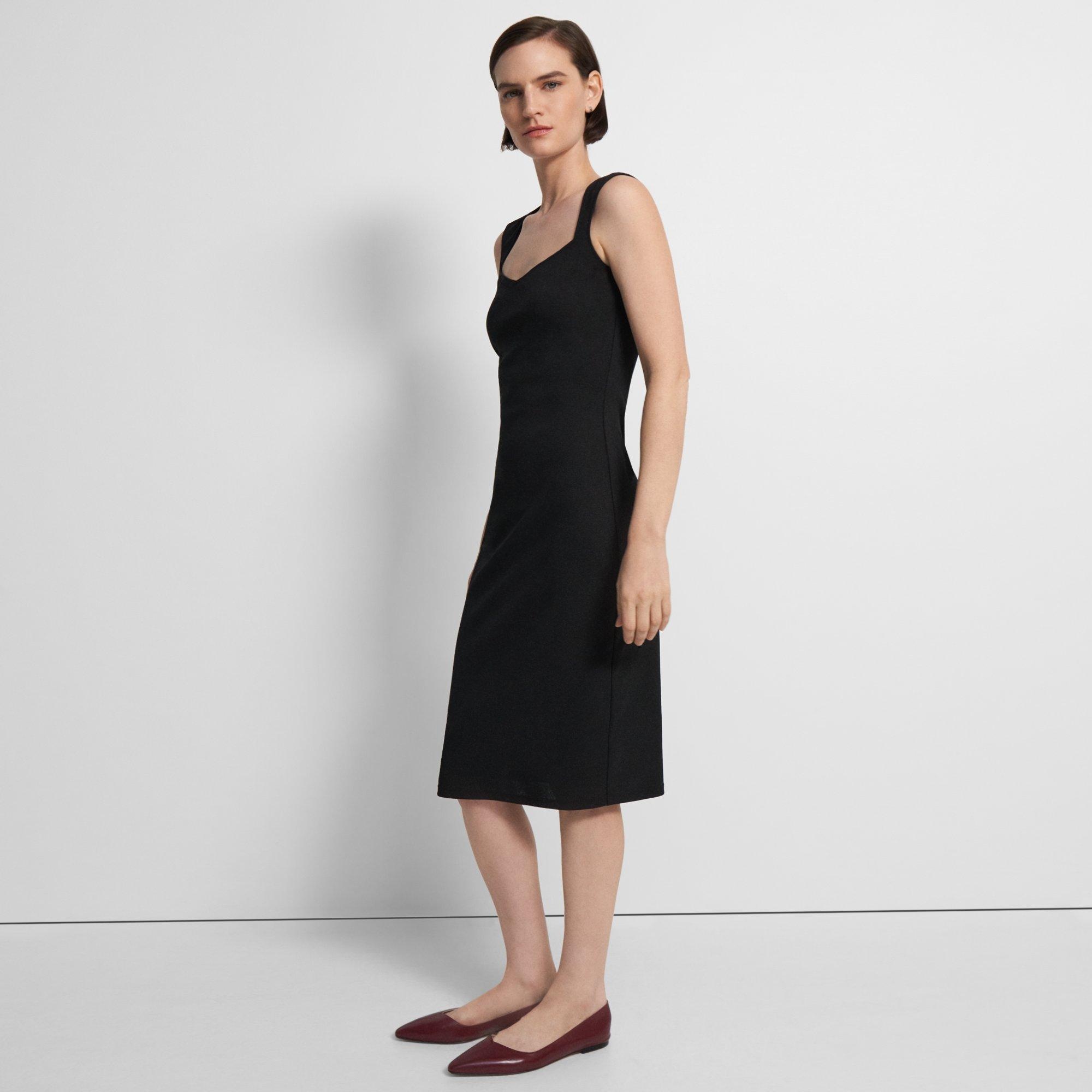 Sleeveless Sheath Dress in Crepe Jersey - 3