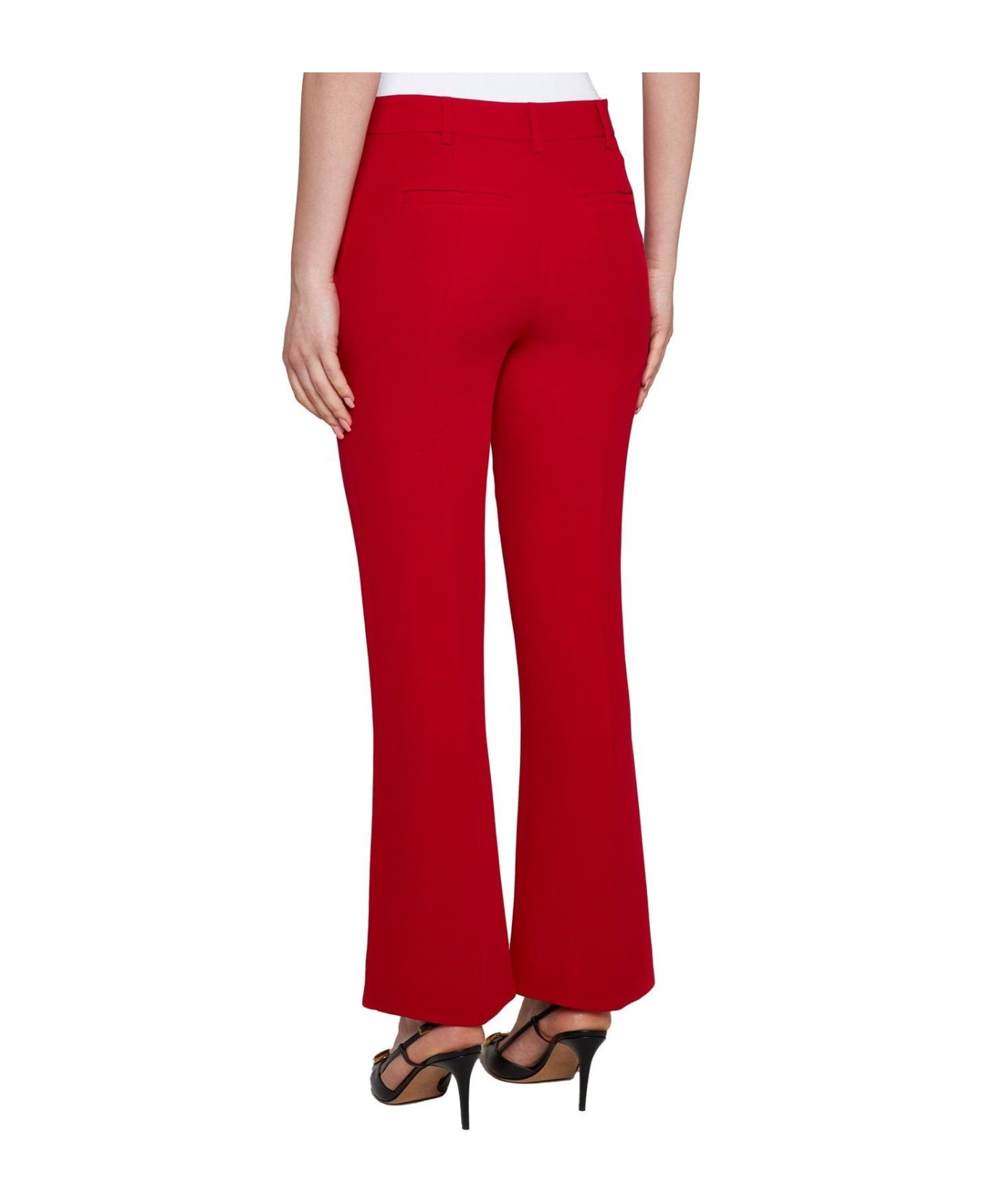 High Waist Cropped Trousers - 3