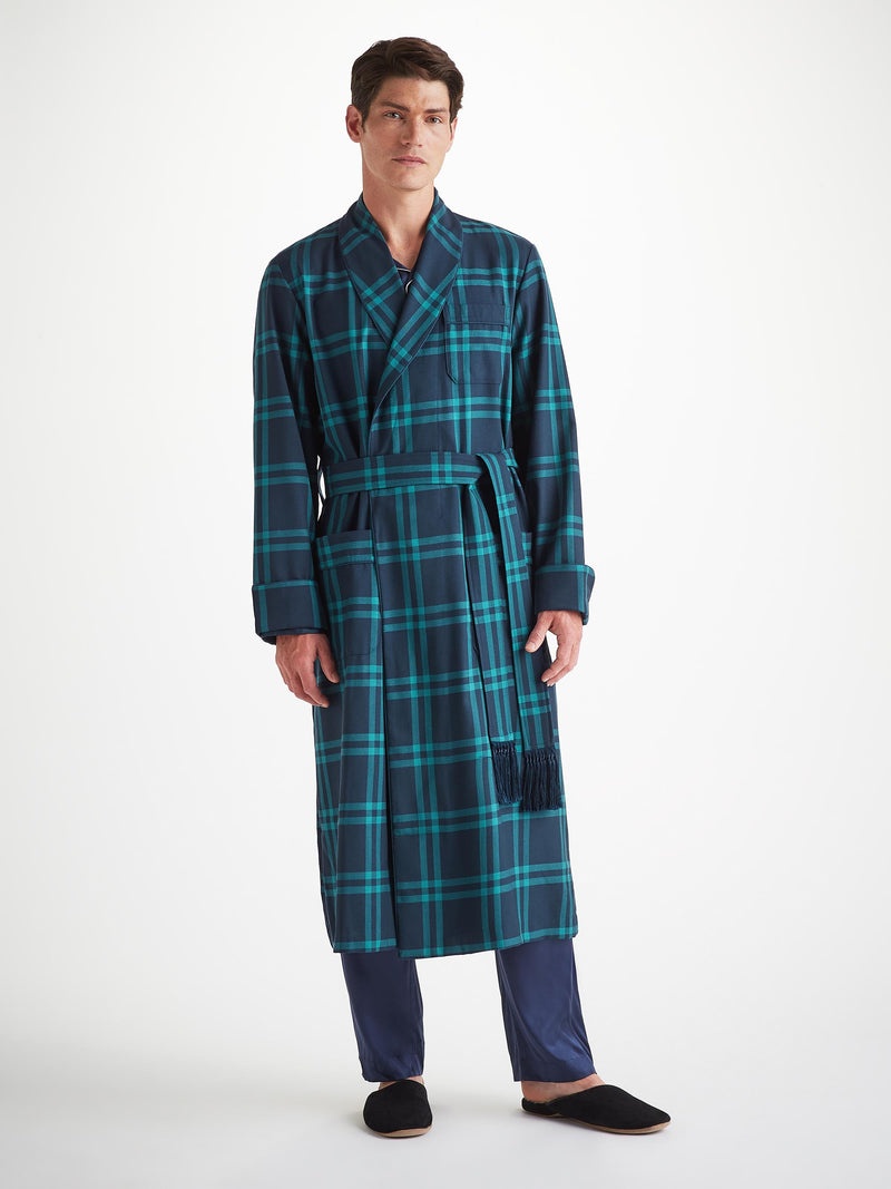 Men's Robe York 46 Wool Navy - 3