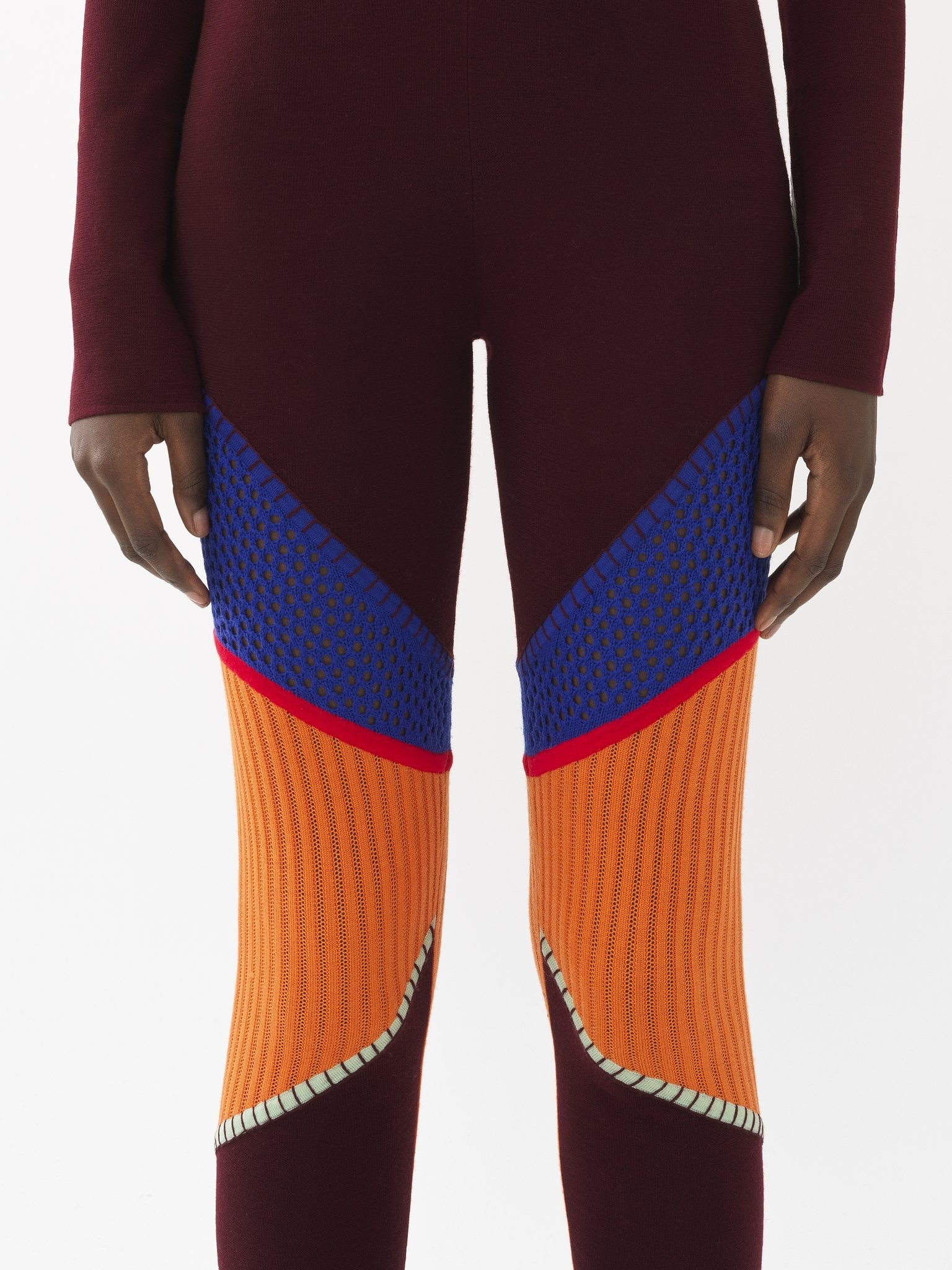 MESH-DETAIL LEGGINGS - 5