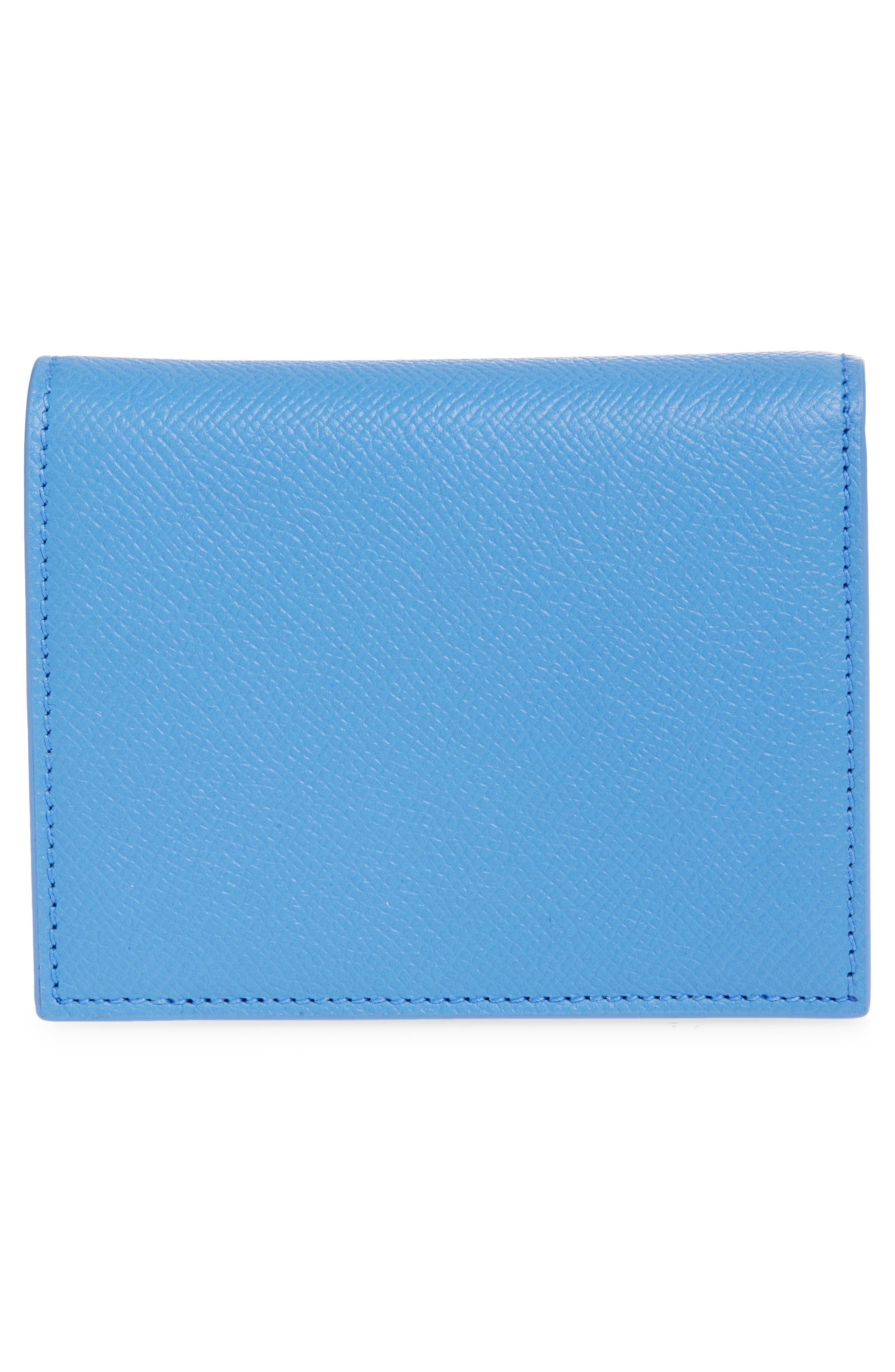 FERRAGAMO Gancini Leather French Wallet in Bleuet/Oxford Blue at Nordstrom - 4