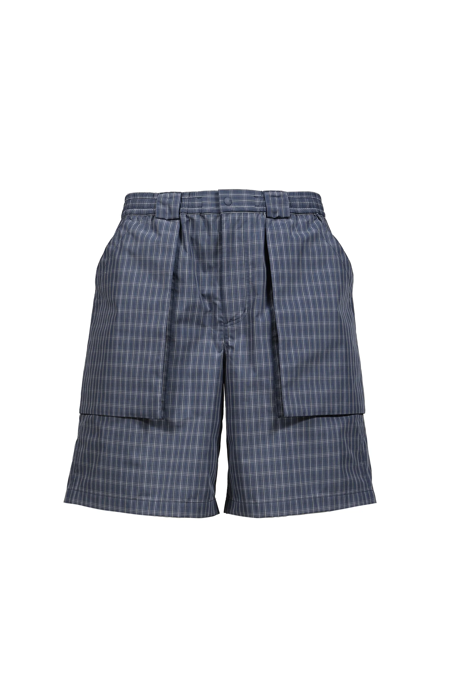 TECH 3D POCKET CARGO SHORTS SUMMER PLAID / SMOKE BLU - 1