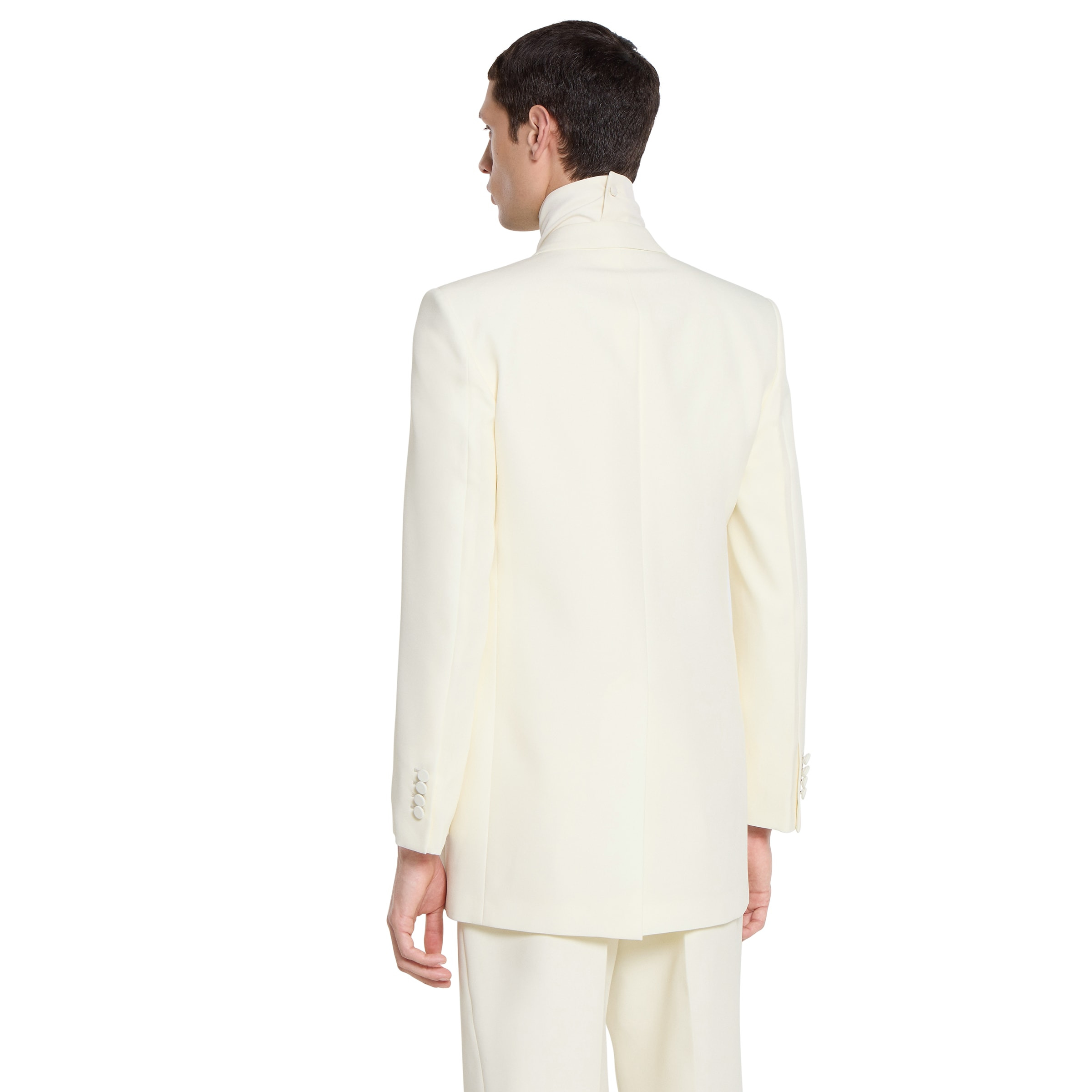 Double-breast technical panama jacket - 4