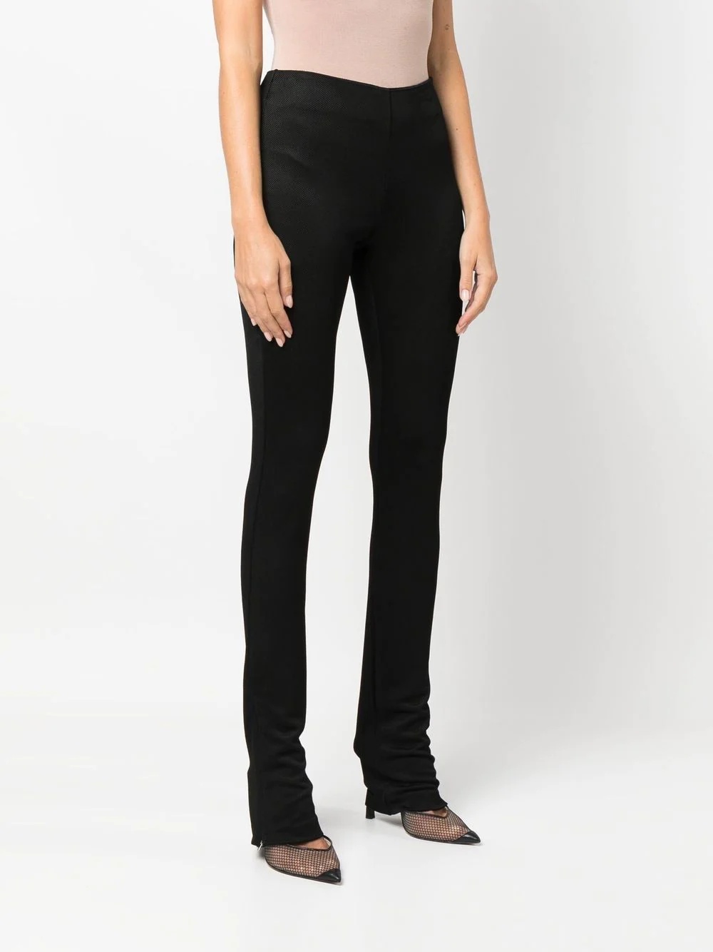 skinny ankle-zip trousers - 3