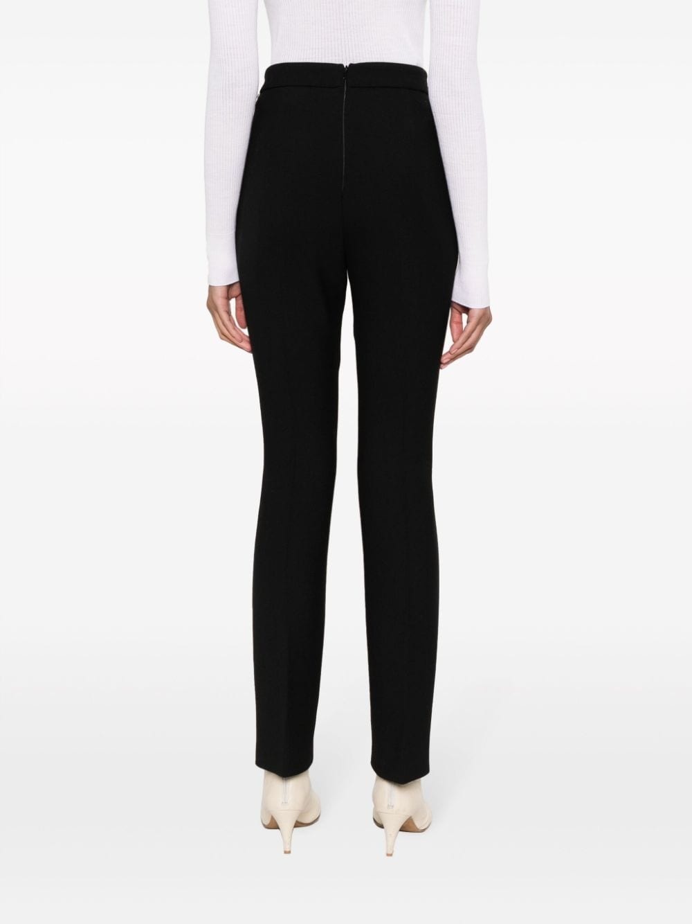 straight-leg tailored trousers - 4