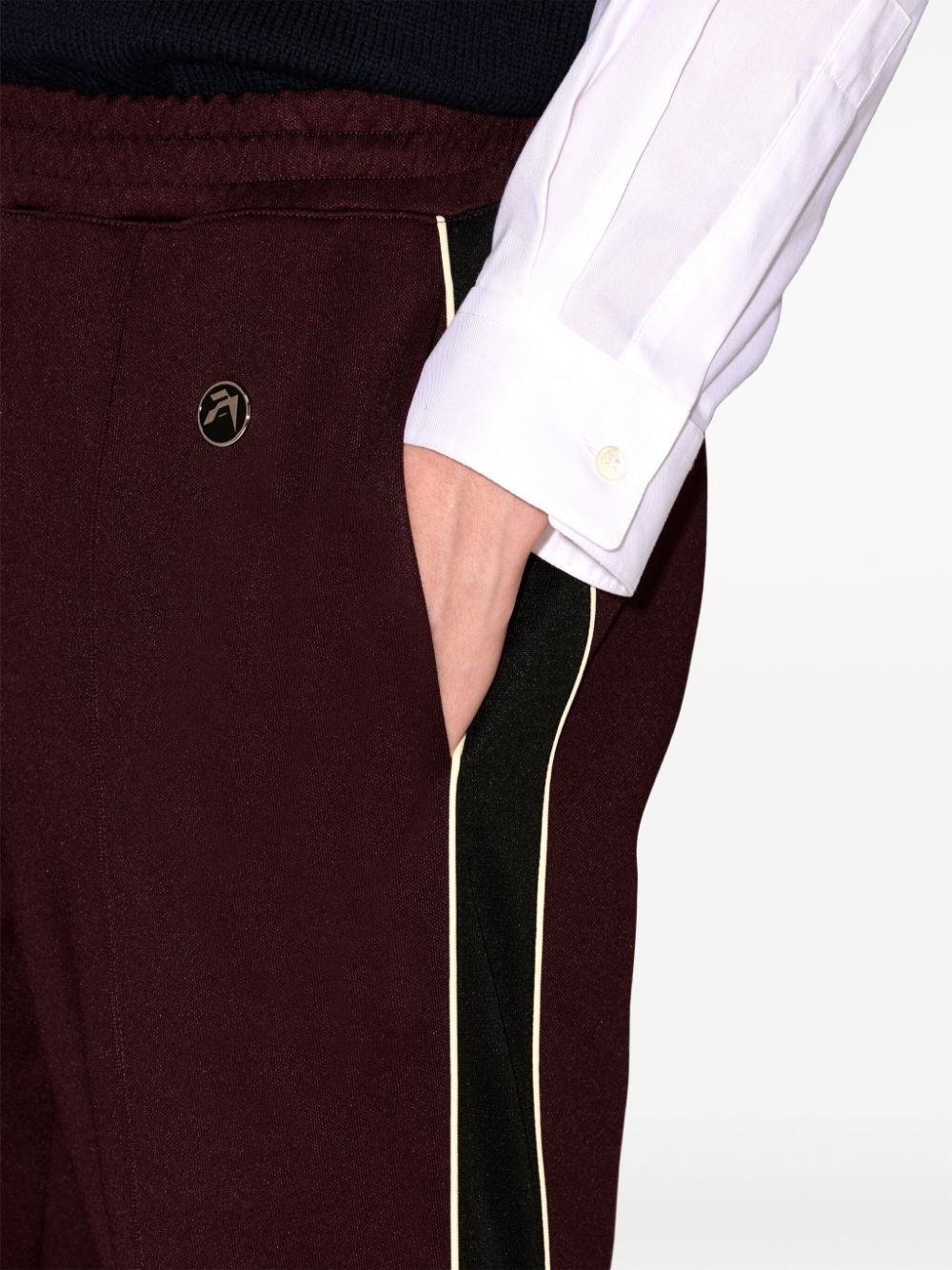 side-stripe track pants - 6