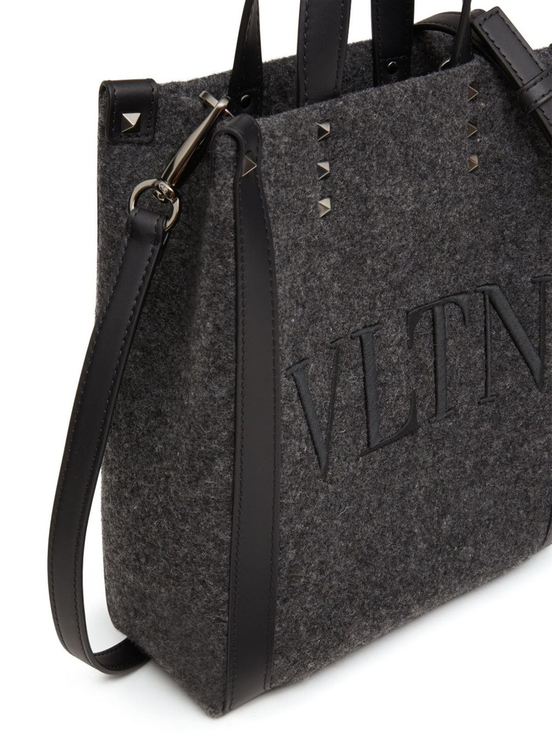 Rockstud-embellished logo tote bag 5