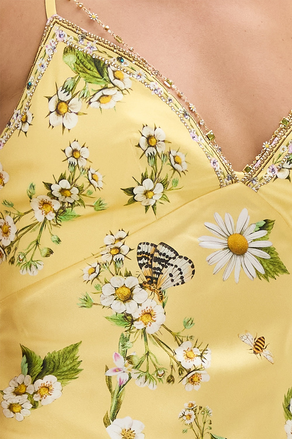 CHAIN DETAIL SLIP DRESS - 6