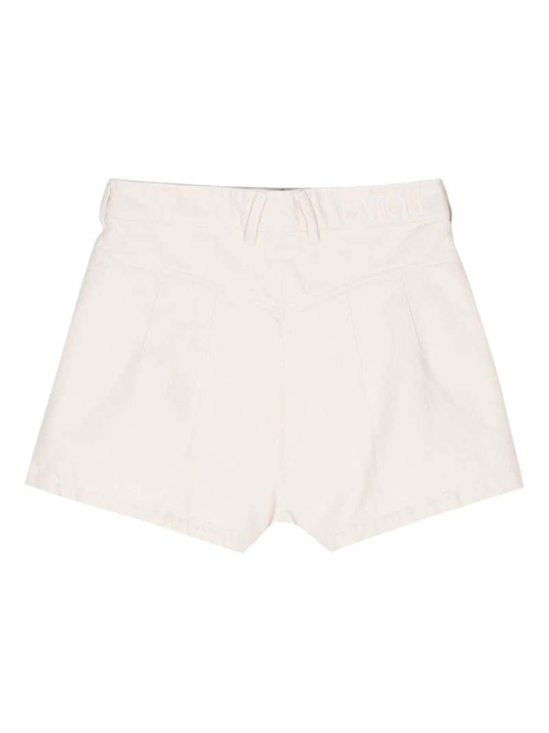 PATOU logo-engraved medallion cotton shorts outlook