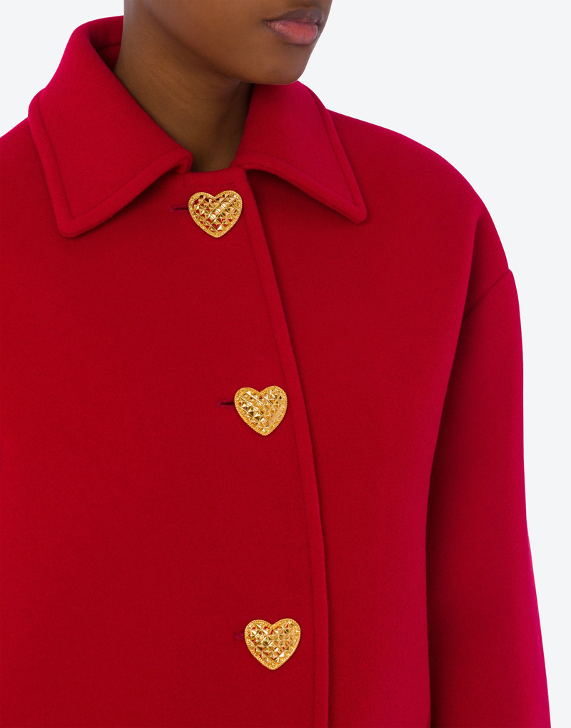 HEARTS BUTTONS CLOTH COAT 4