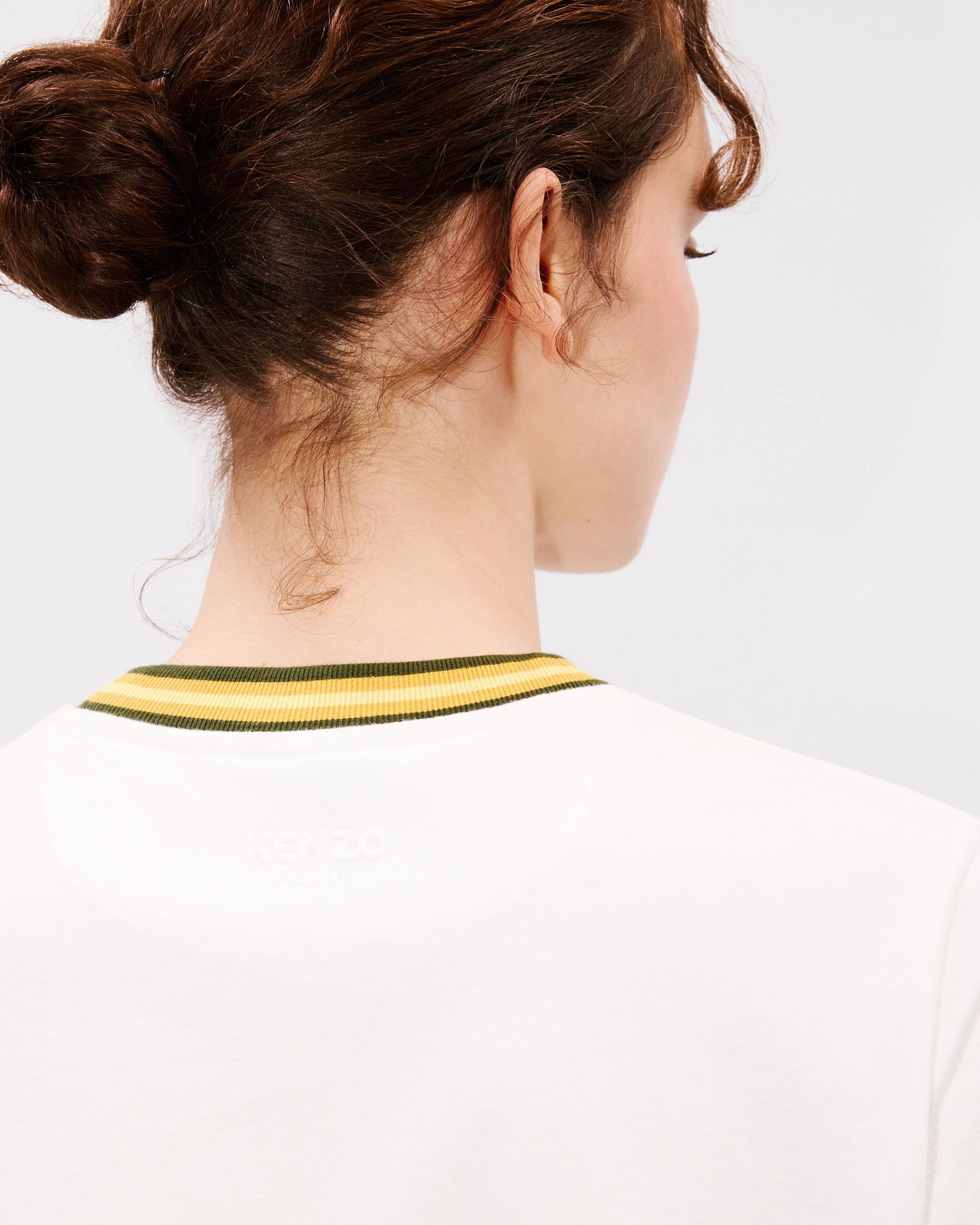 'KENZO Elephant Logo' embroidered loose T-shirt in cotton - 6
