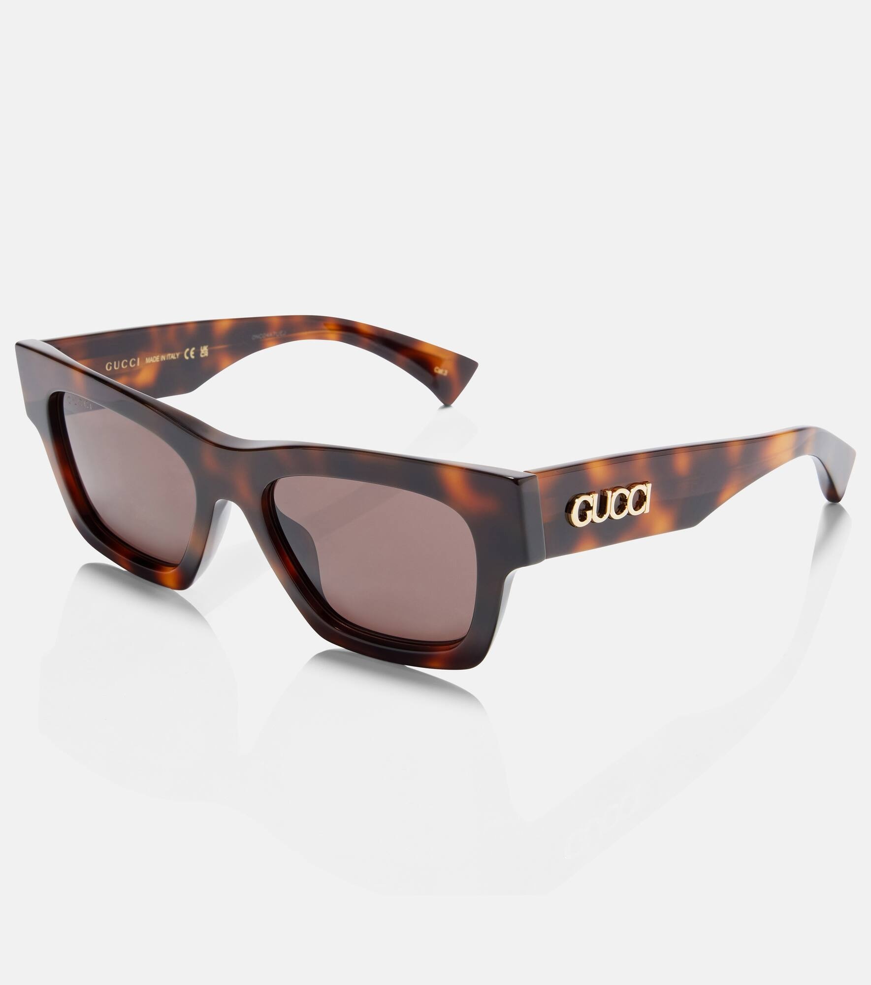 Lettering square sunglasses - 4