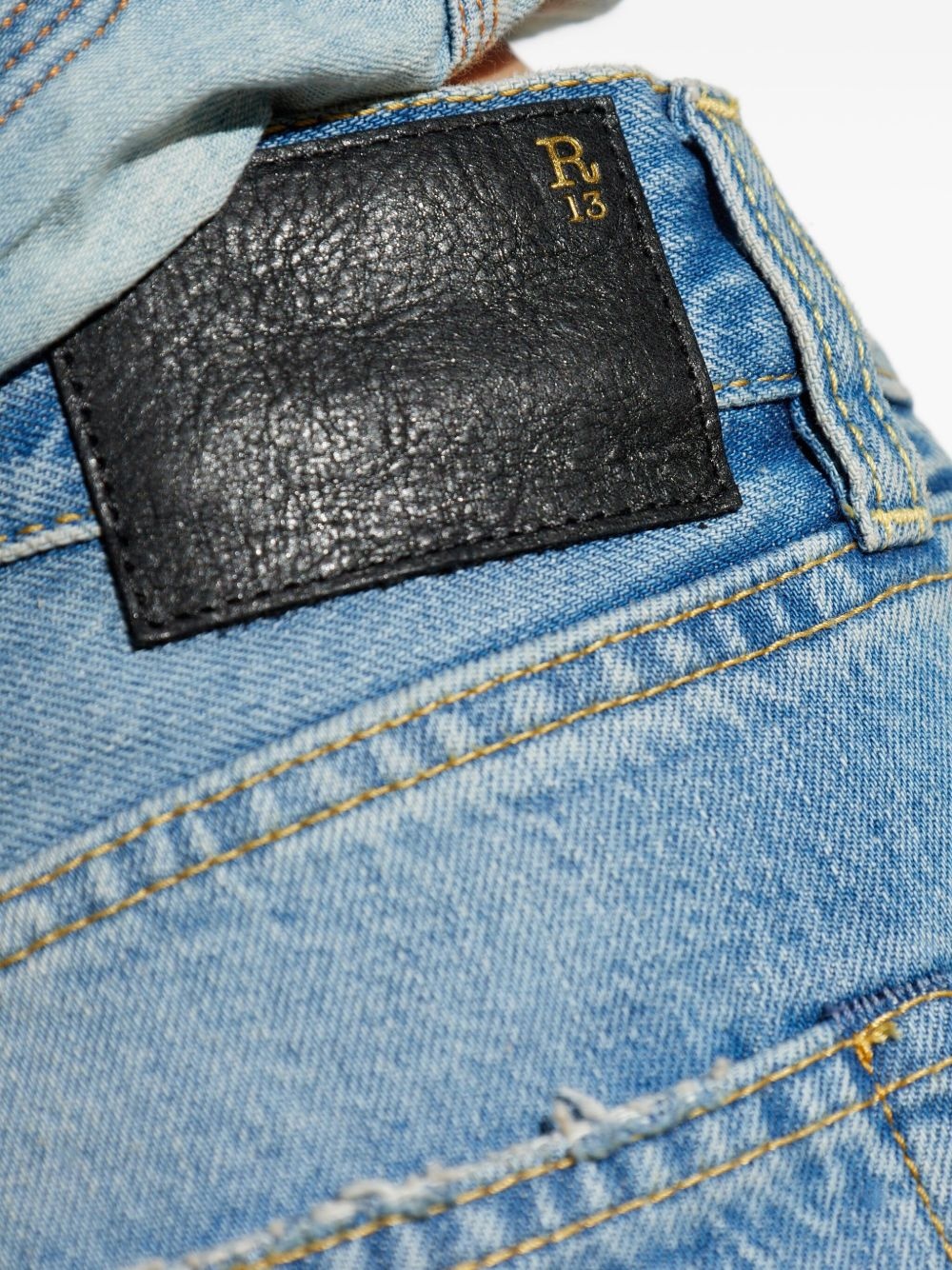 folded-edge jeans - 5