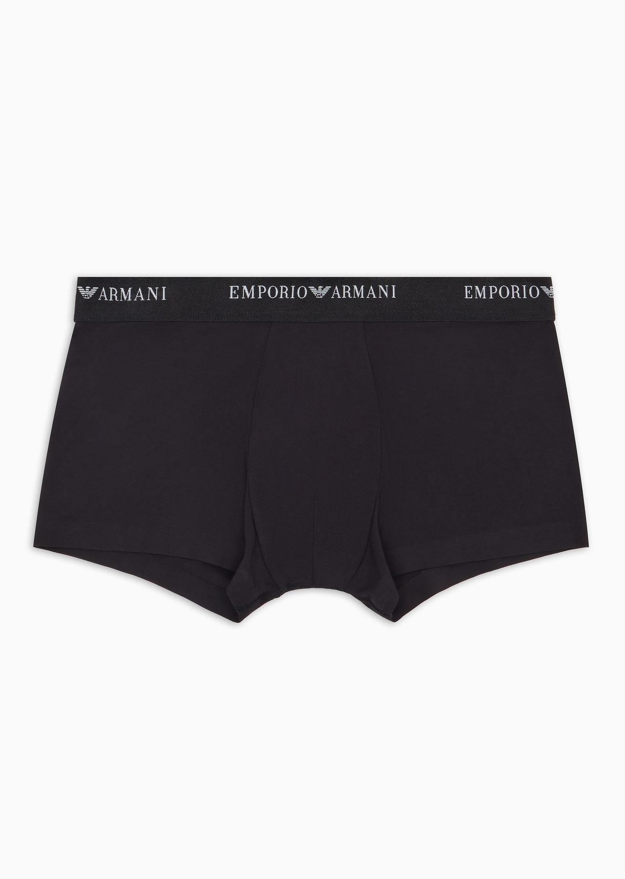 Soft modal boxer briefs with logo waist - 1