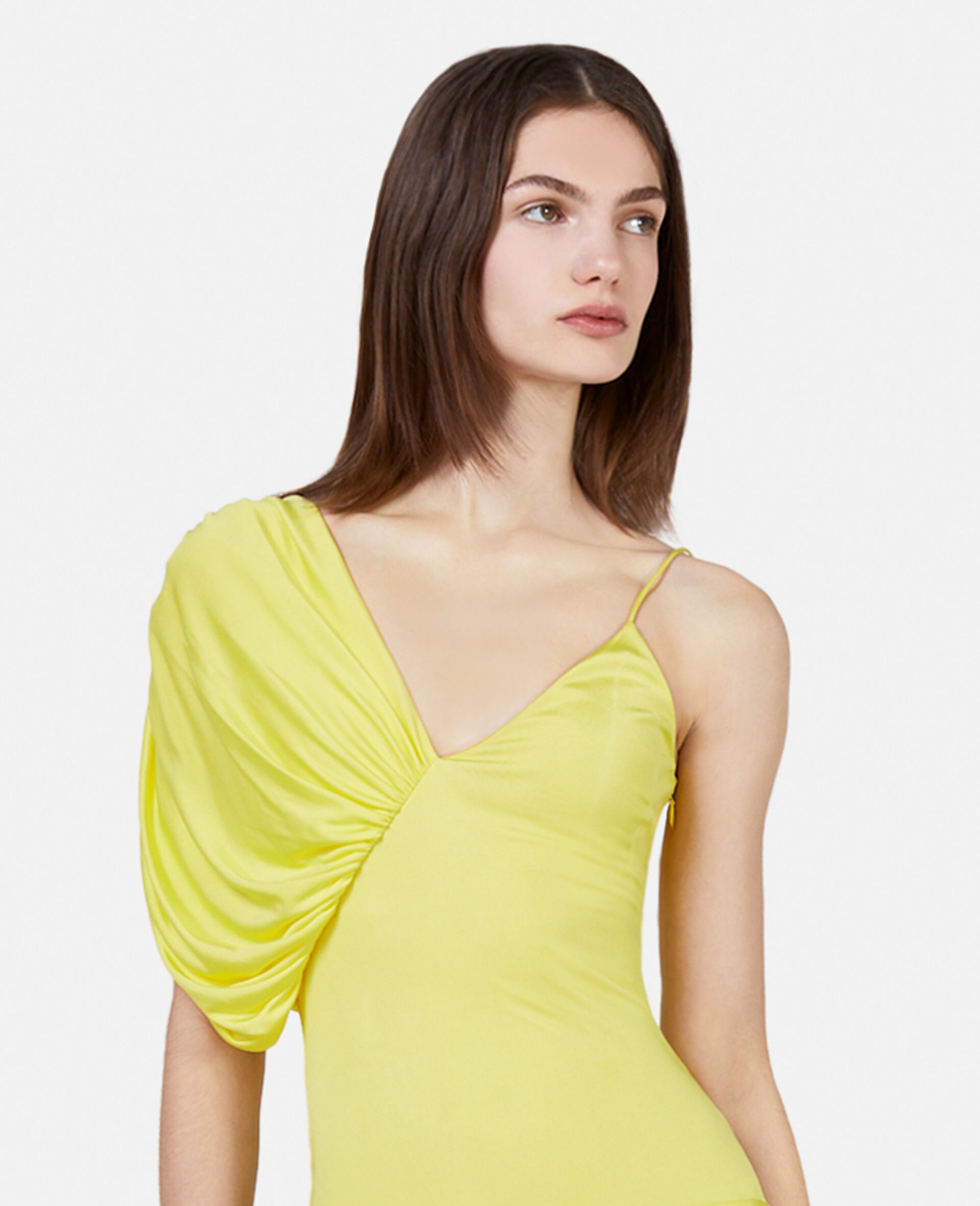 Stella McCartney asymmetric short-sleeved T-shirt - Yellow