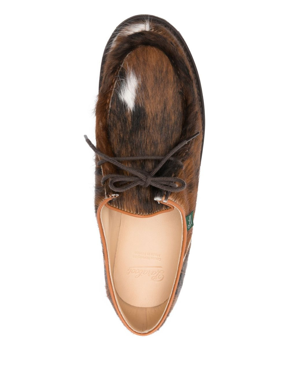 Michael calf-hair Derby shoes - 4