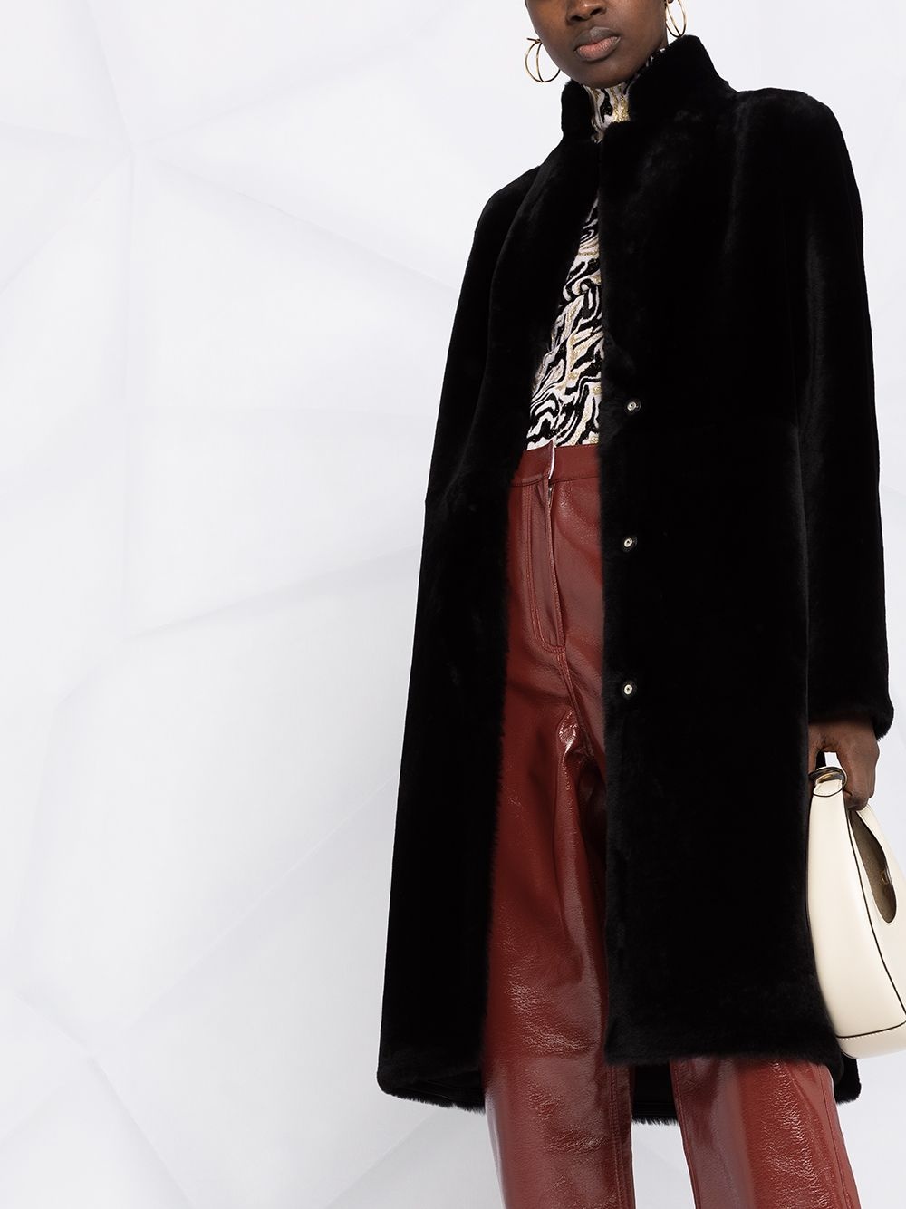 high neck coat - 5