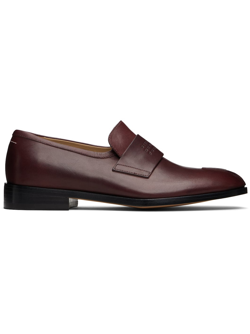 Burgundy New Classic Stitch Loafers 1