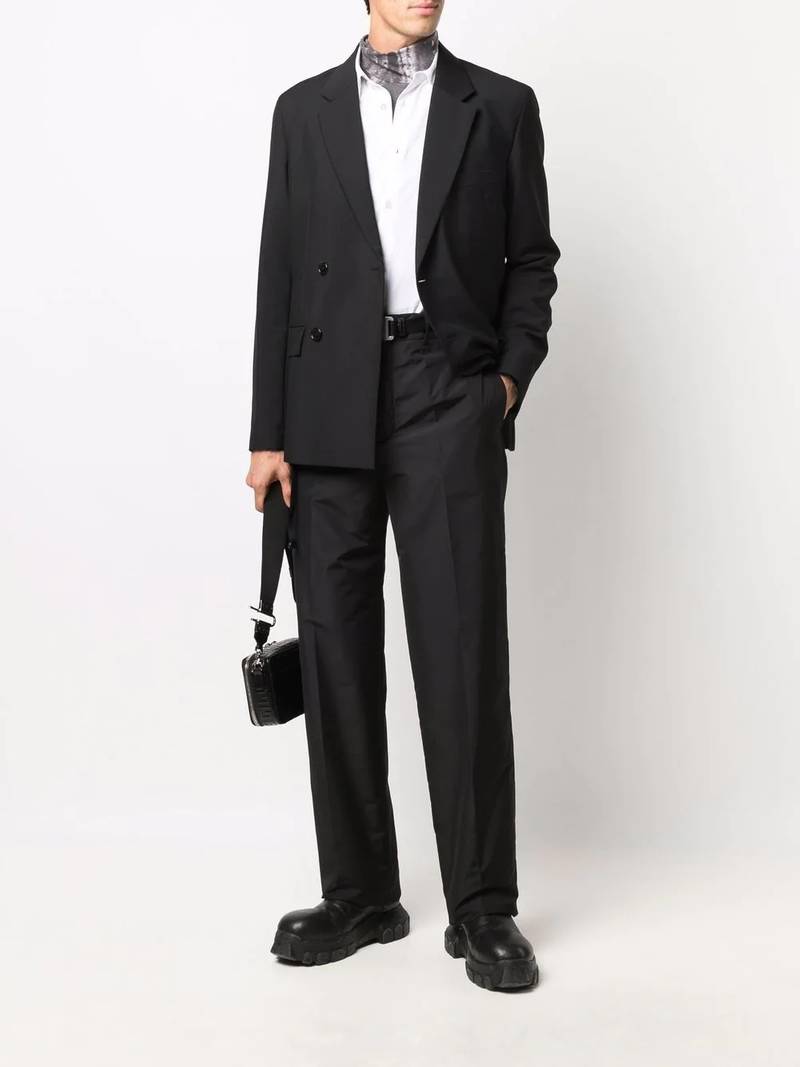 Off-White padded straight-leg trousers outlook