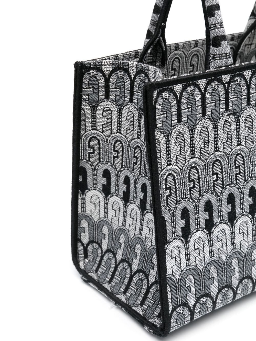 jacquard-print tote bag - 4