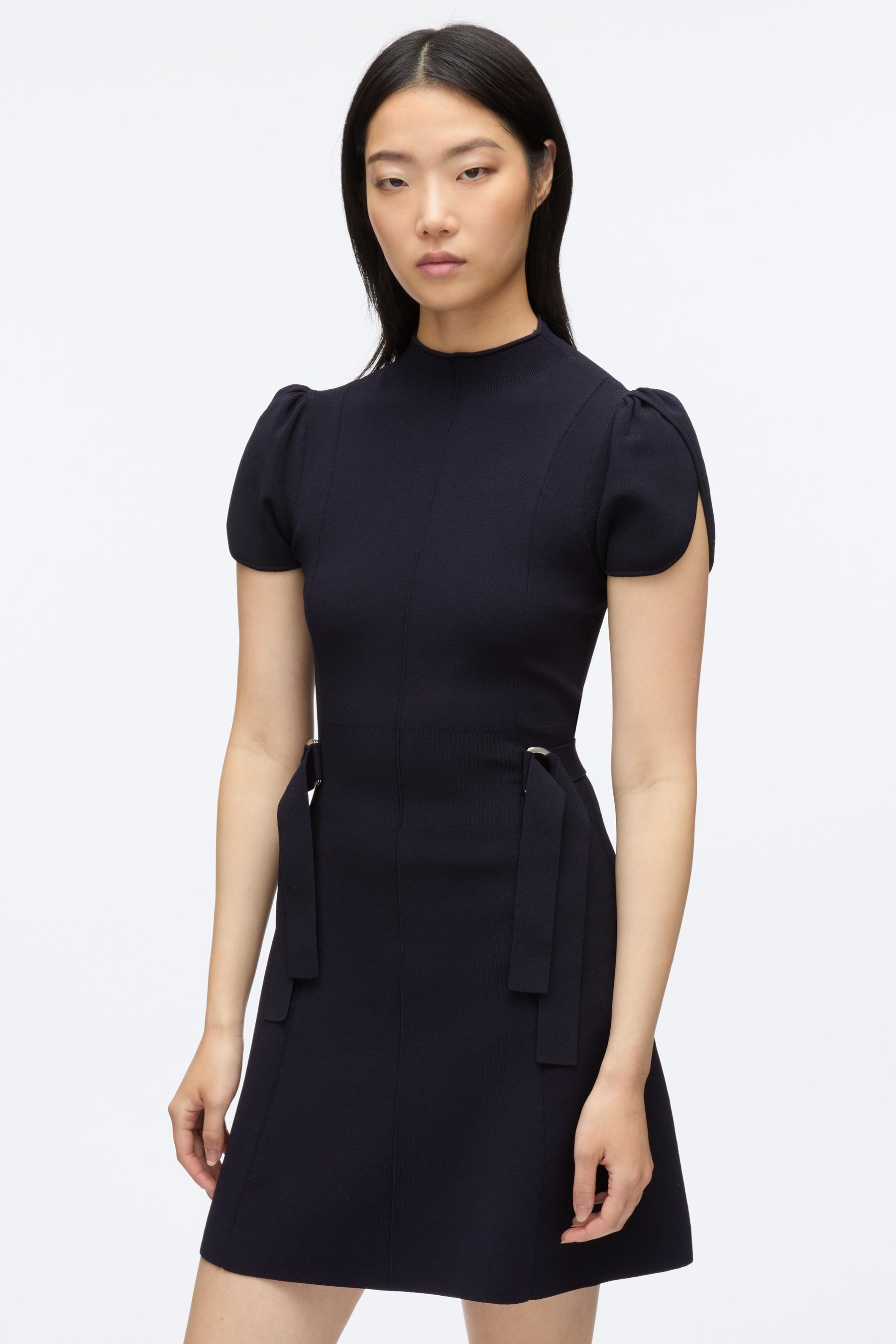 Compact Rib Tulip Dress - 5