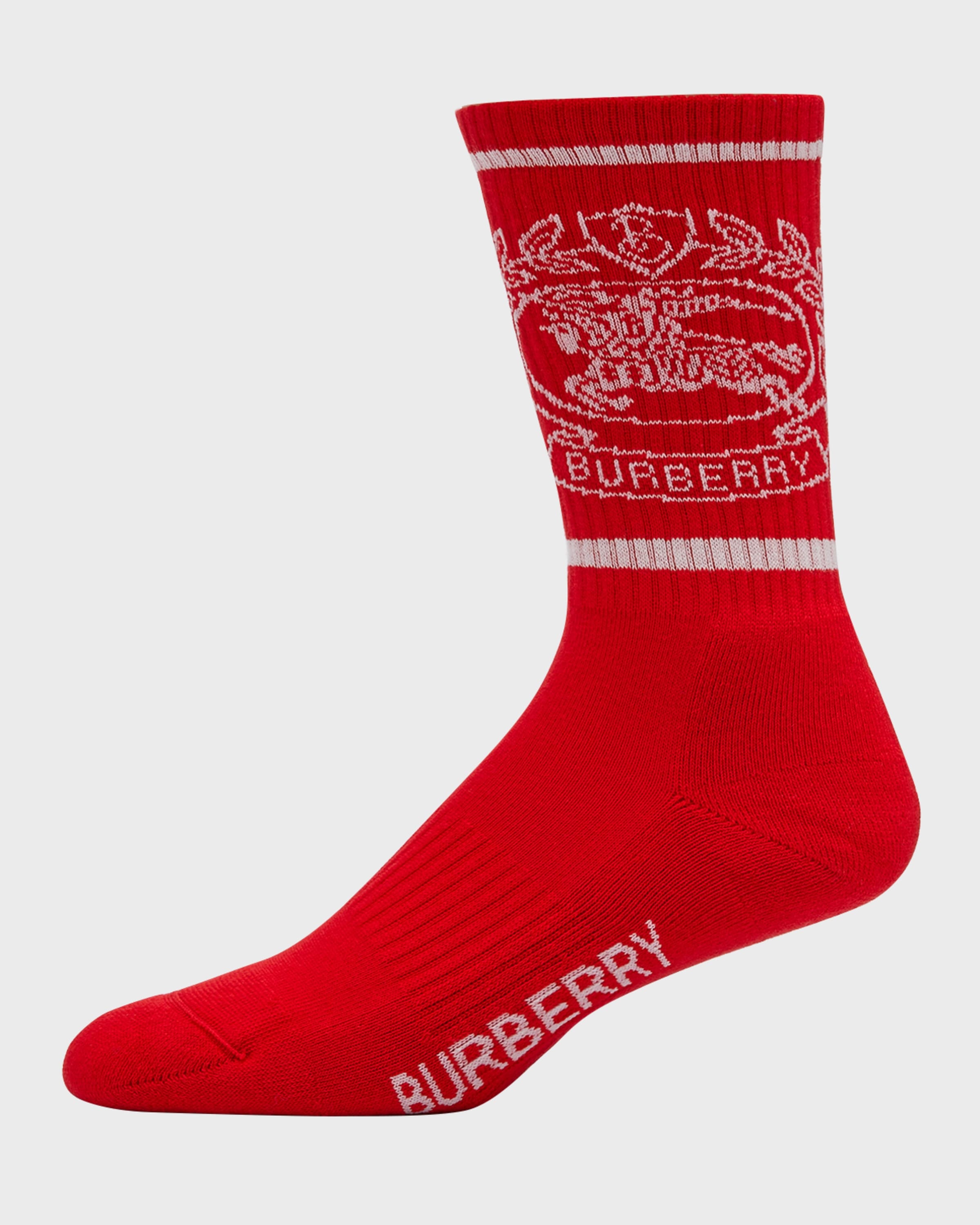 Men's EKD Cotton-Stretch Jacquard Crew Socks - 1