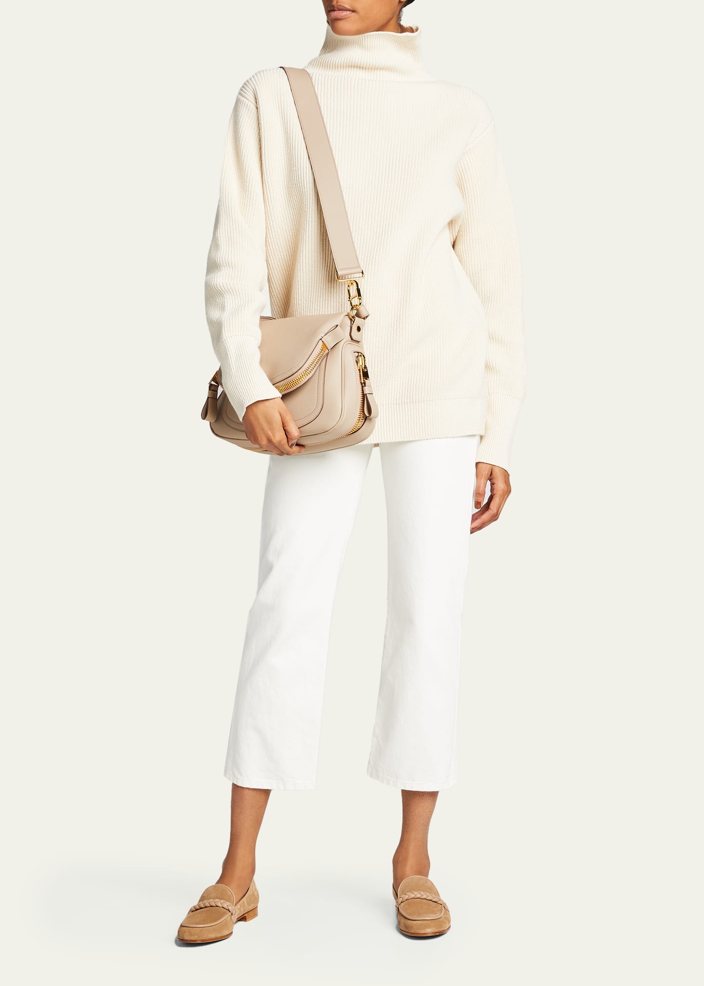 Jennifer Medium Grained Leather Shoulder Bag - 6
