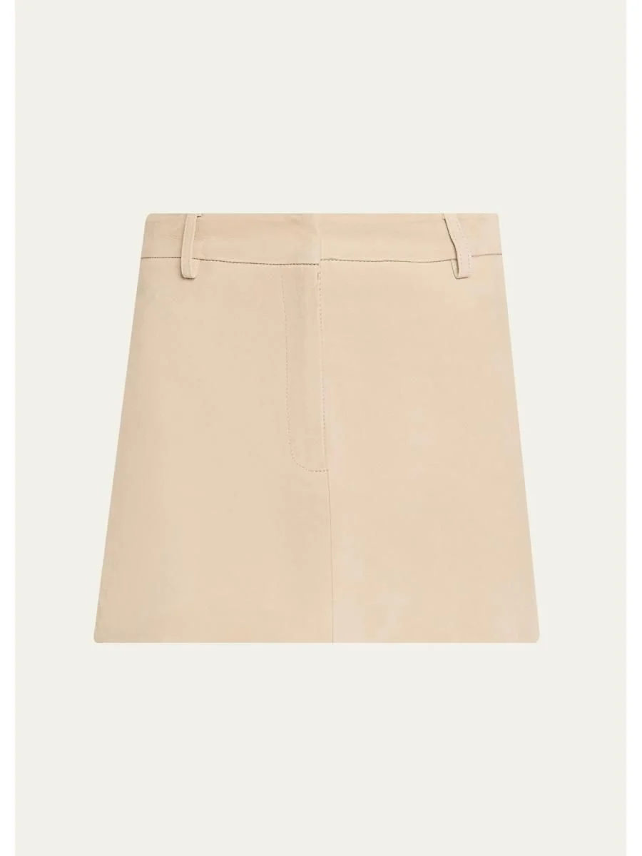 Suede Mini Skirt - 1