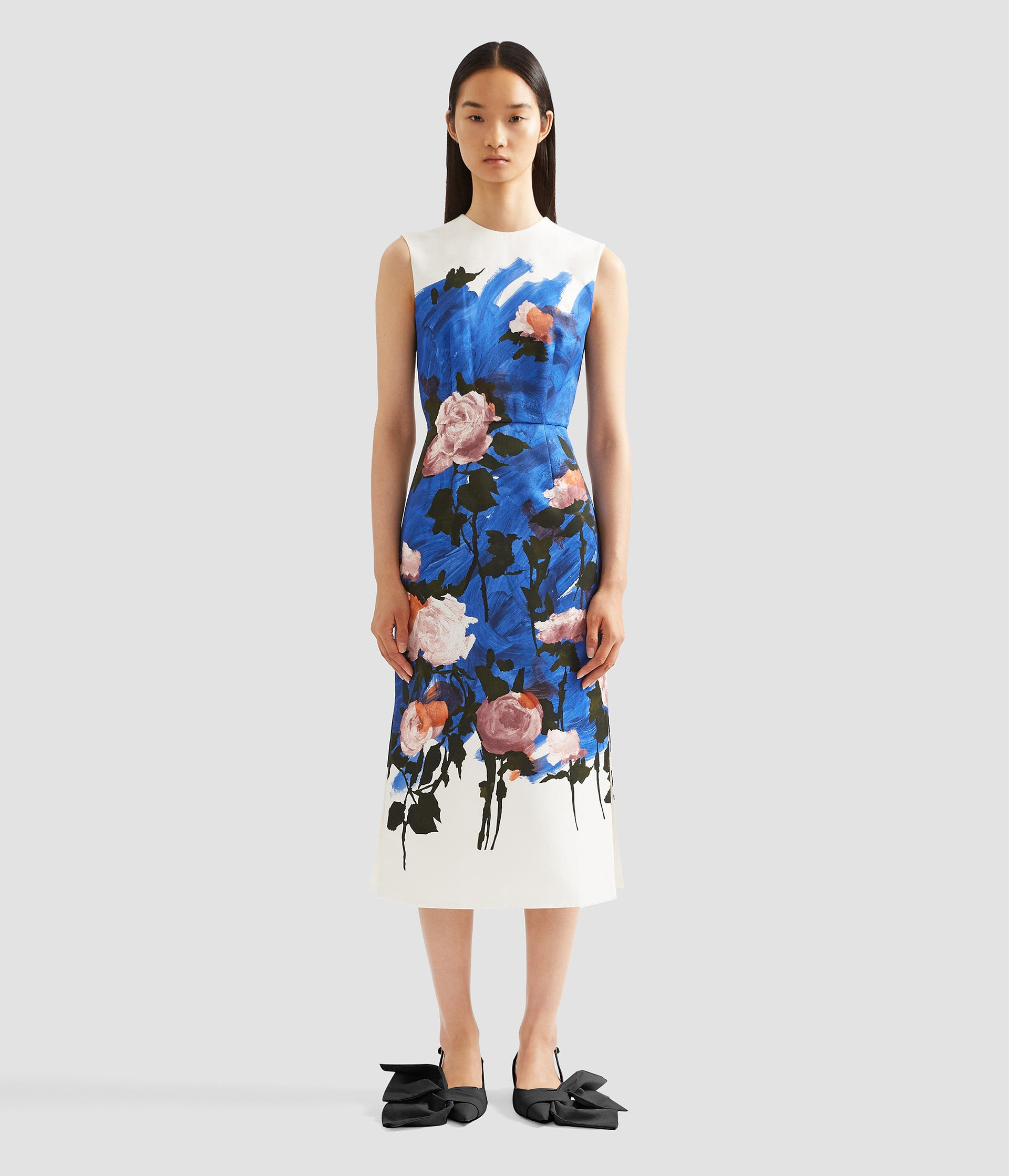 SLEEVELESS PENCIL MIDI DRESS - 4