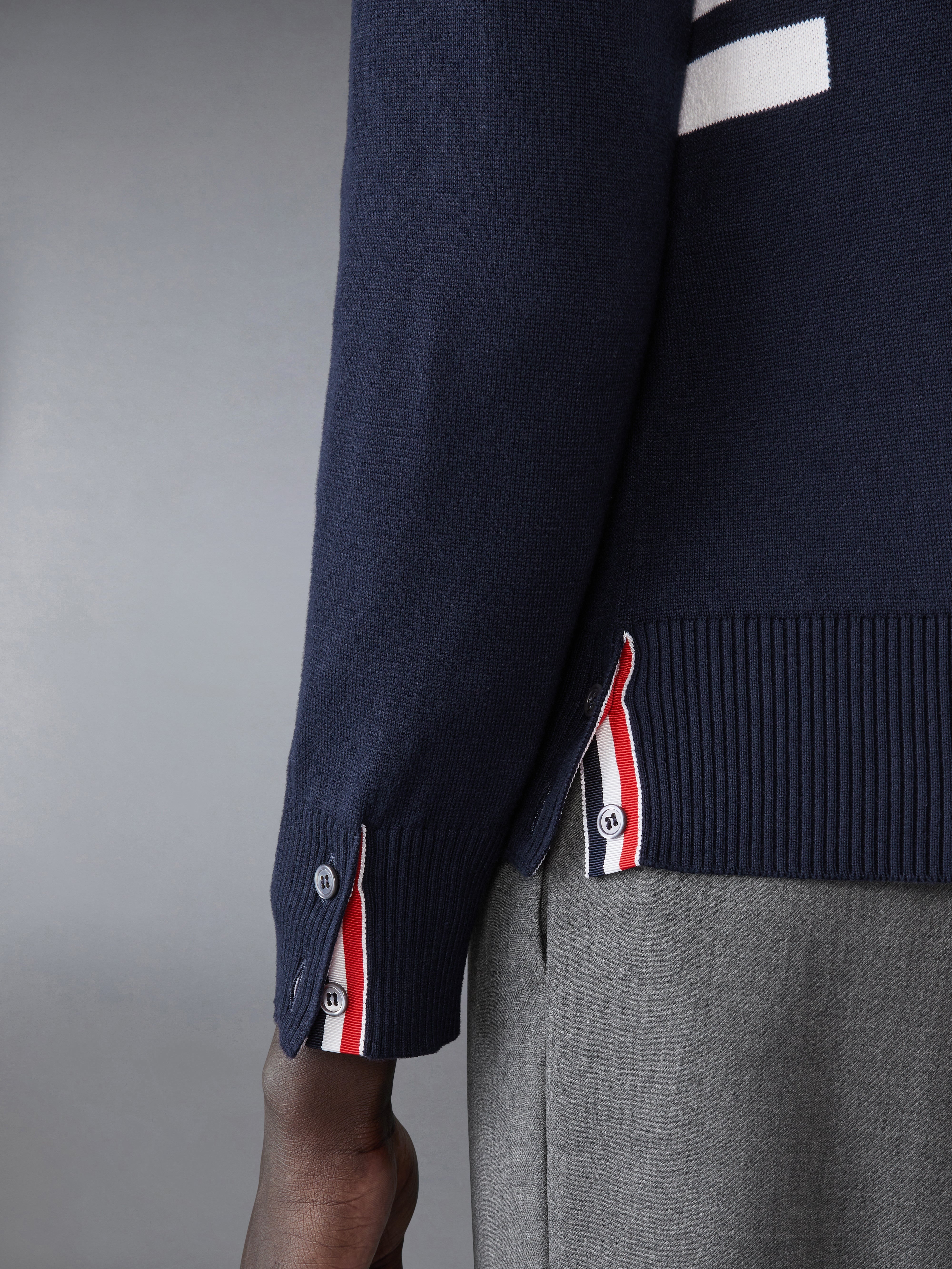 Cotton 4-Bar Pullover - 5