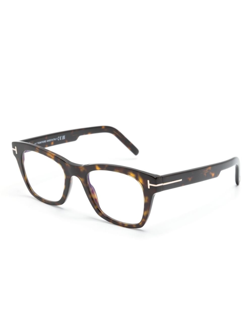 tortoiseshell square-frame glasses - 2