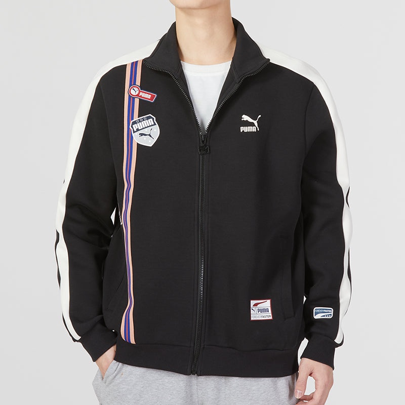 PUMA Team Badge Zipper Jacket 'Black' 677375-01 - 3