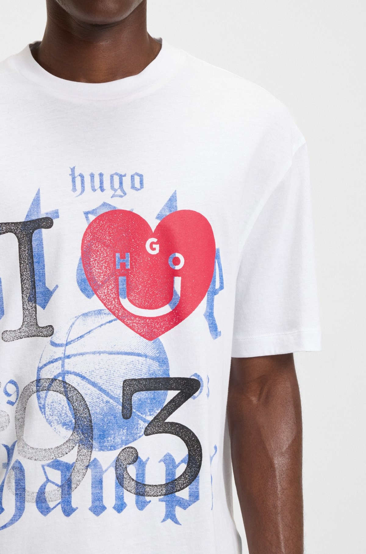 COTTON-JERSEY T-SHIRT WITH HAPPY HUGO ARTWORK - 3