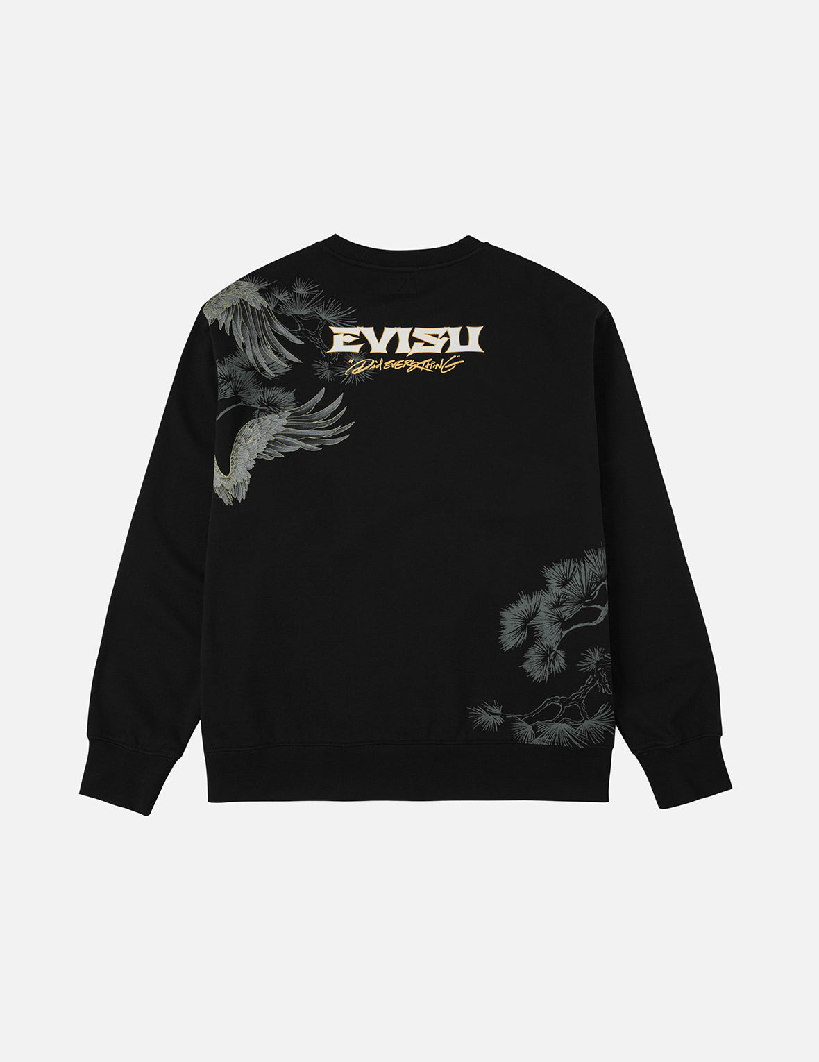 Grateful Crane Foil Print Relax Fit Sweatshirt - 4