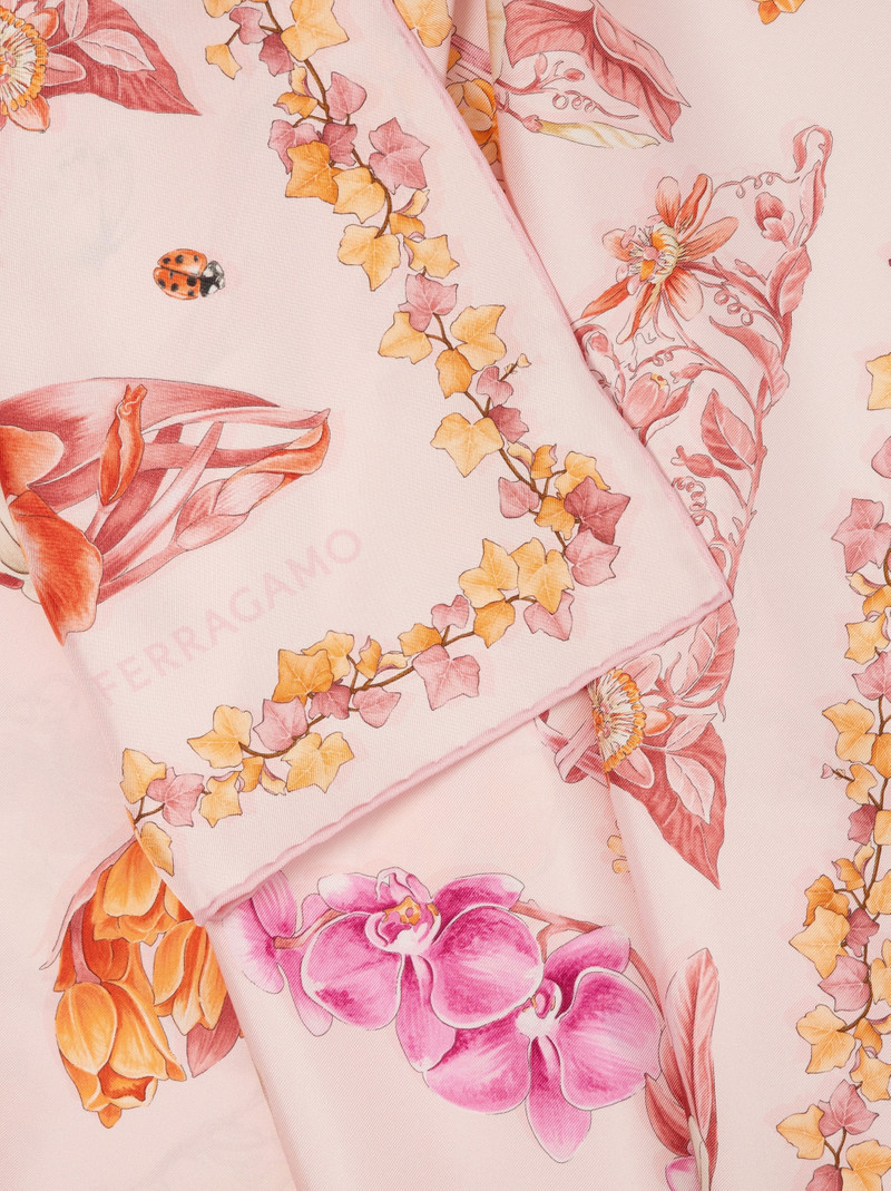 FERRAGAMO Eden shoes print silk foulard outlook
