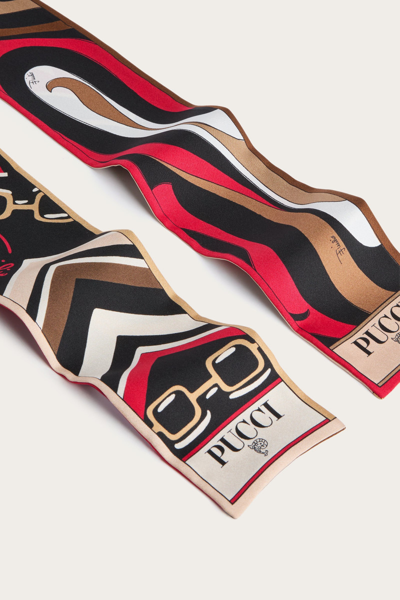 ISTRICE AND MARMO PRINT SILK SCARF 4