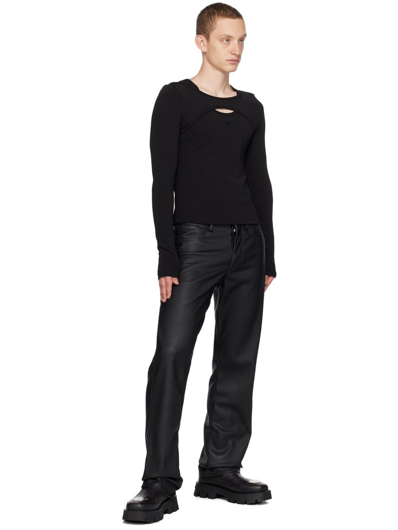 MISBHV Black Layered Long Sleeve T-Shirt outlook