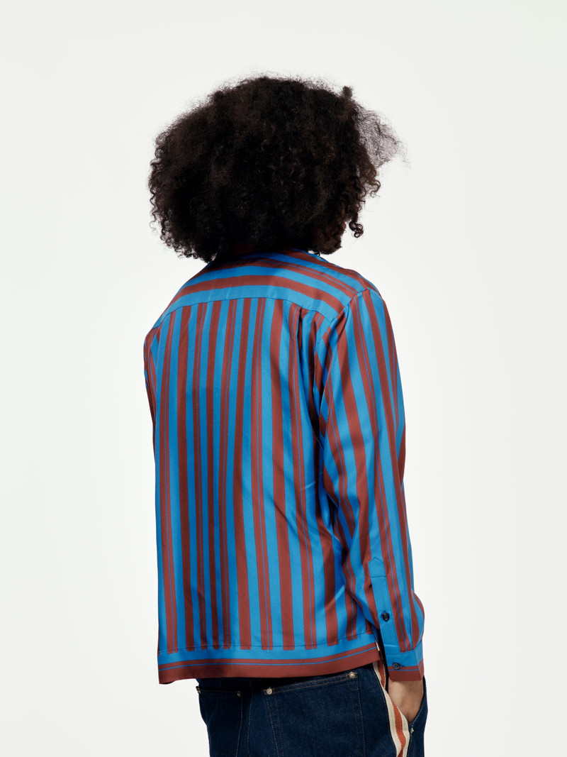 WALES BONNER BREEZE ZIP SHIRT (RED/BLUE) outlook