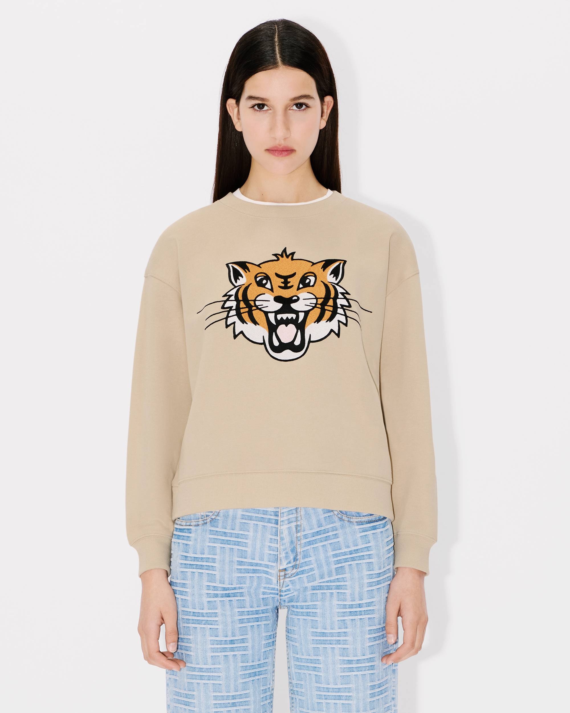 'KENZO Happy Tiger' embroidered sweatshirt in cotton - 3