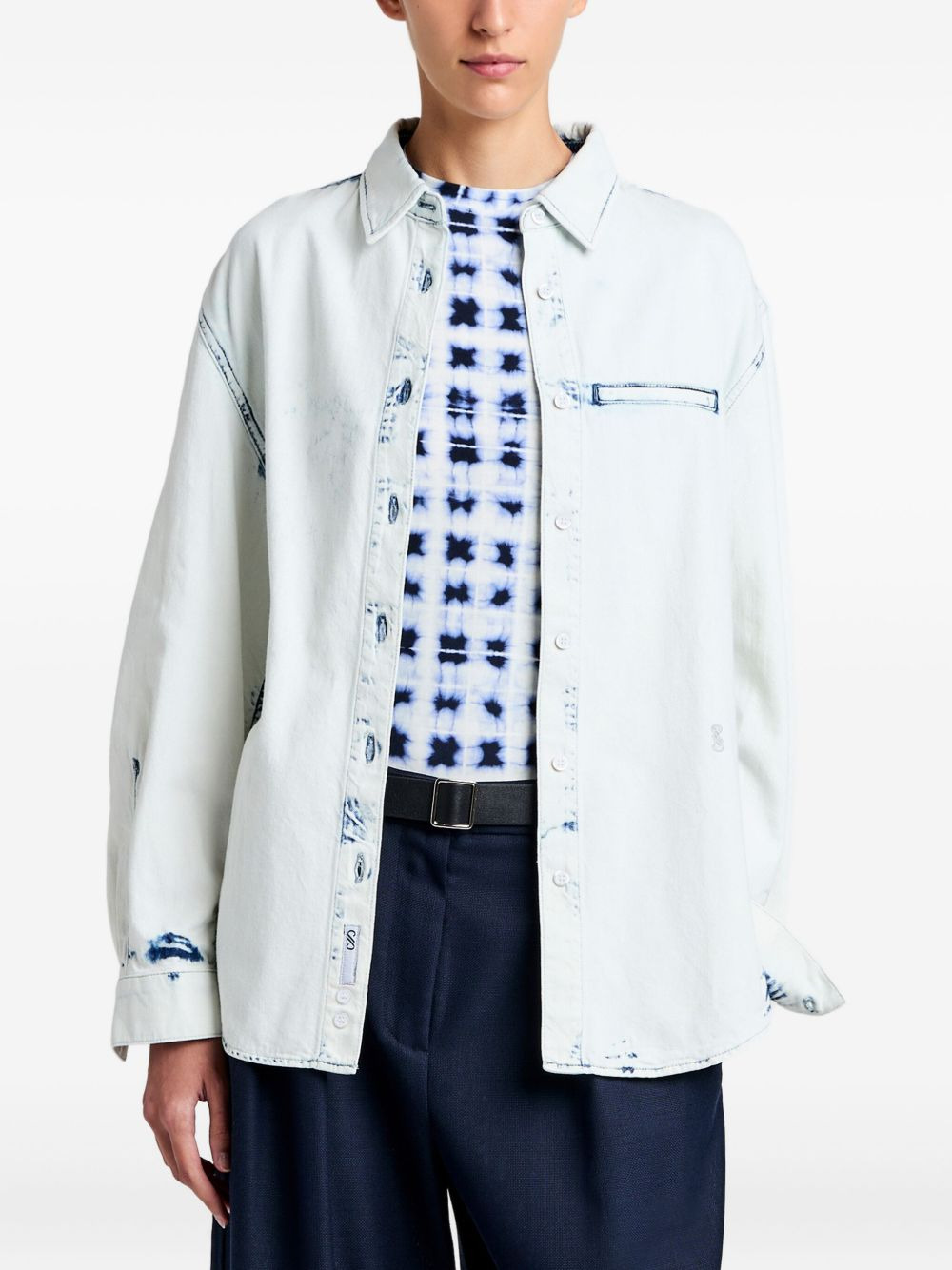 Kruger bleach-effect denim shirt - 5